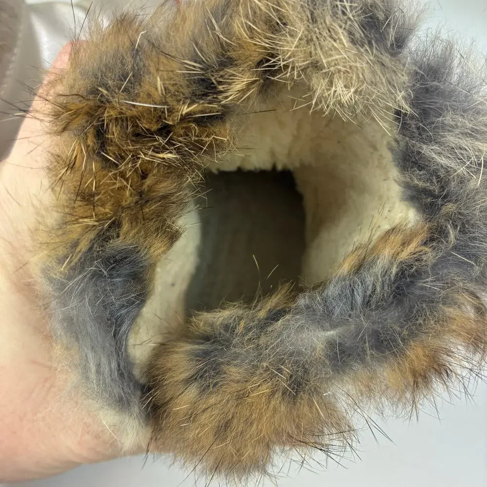 Merence Comfy Kids Winter Baby Toddler Girl Warm Boot Fur Cozy 29/US 8-9 Easy On